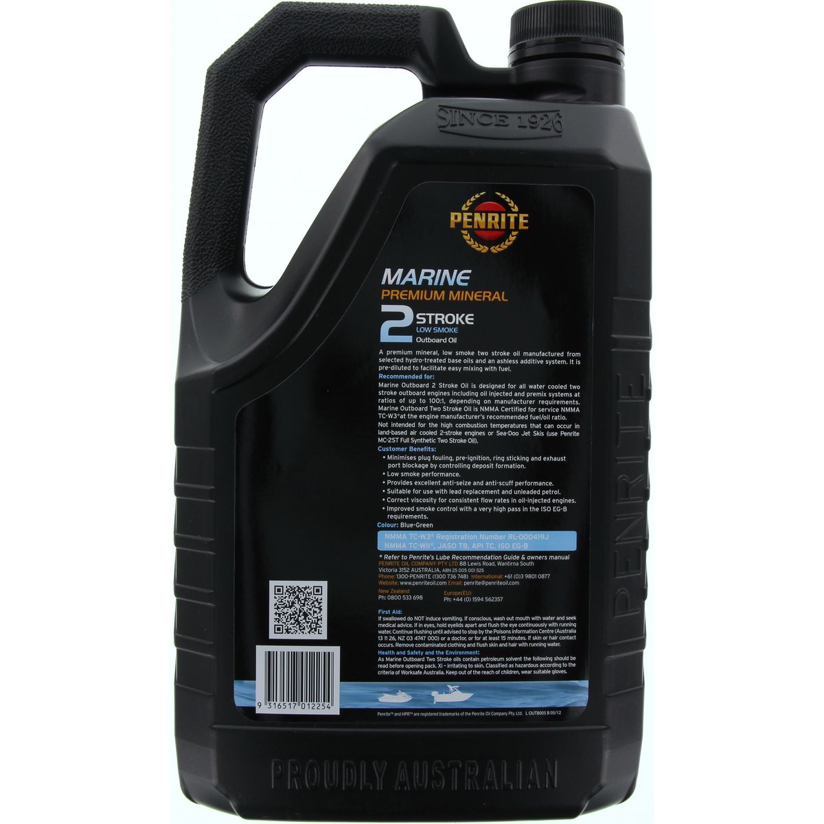Penrite Marine Outboard 2 Stroke Oil 5L