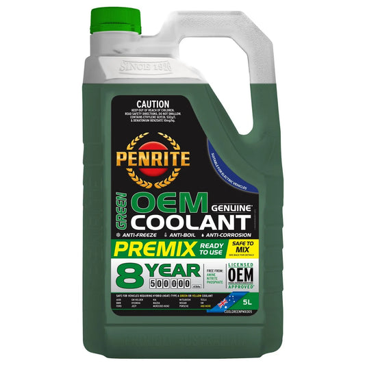 Penrite OEM Approved Green Coolant Premix 5L
