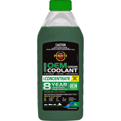 Penrite 7 Year Green Coolant Concentrate 1L