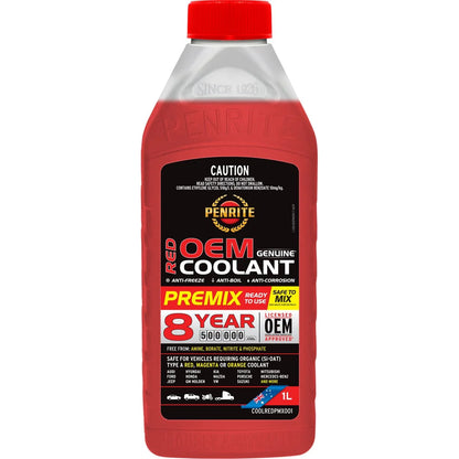 Penrite OEM Approved Red Coolant Premix 1L